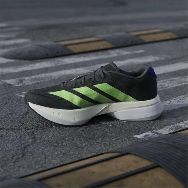 Black/Lime - adidas - Adizero Boston 13 Road Running Shoes Mens