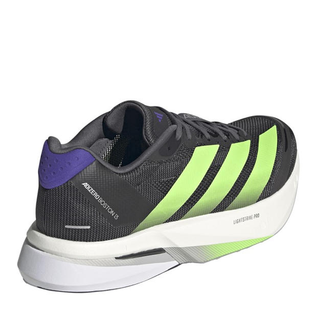 Black/Lime - adidas - Adizero Boston 13 Road Running Shoes Mens