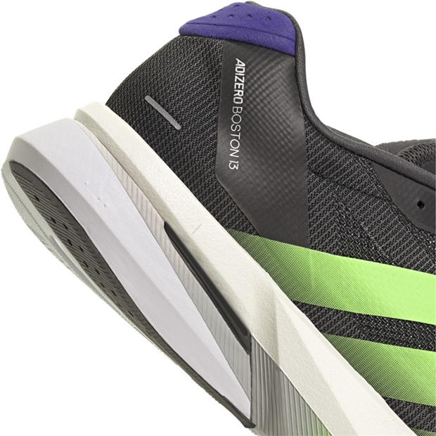 Black/Lime - adidas - Adizero Boston 13 Road Running Shoes Mens