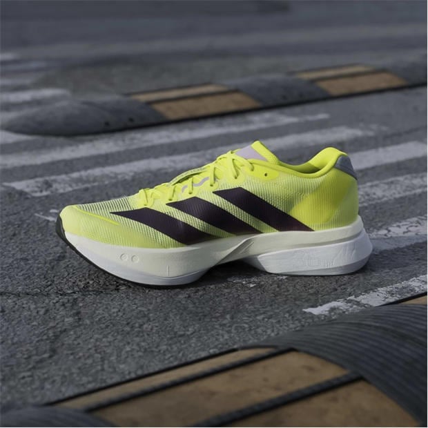 Solar Yellow - adidas - Adizero Boston 13 Road Running Shoes Mens