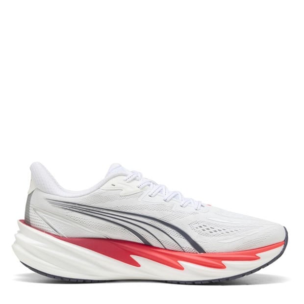 White/Ultra Red - Puma - Men's Velocity Nitro 5 Road Running Shoes