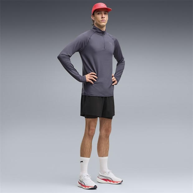 White/Ultra Red - Puma - Men's Velocity Nitro 5 Road Running Shoes