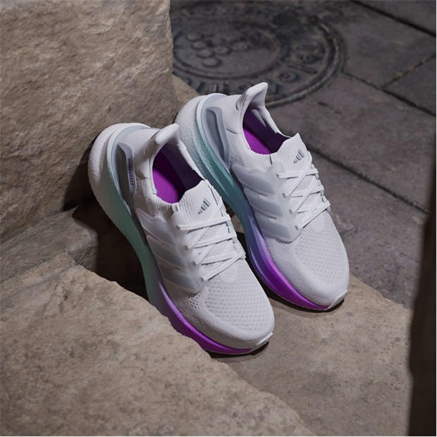 White/Slvr/Prpl - adidas - Ultraboost 5 Running Shoes Womens