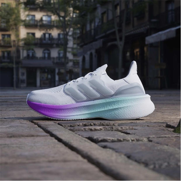 White/Slvr/Prpl - adidas - Ultraboost 5 Running Shoes Womens