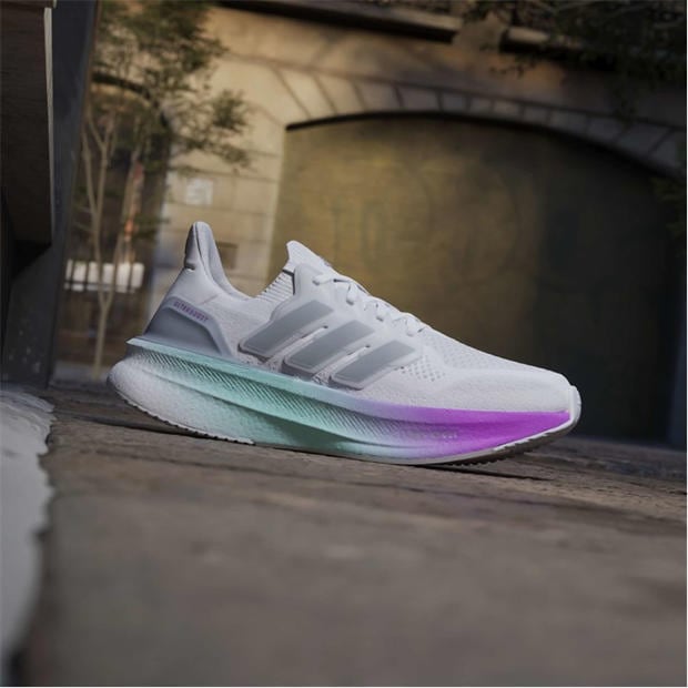White/Slvr/Prpl - adidas - Ultraboost 5 Running Shoes Womens