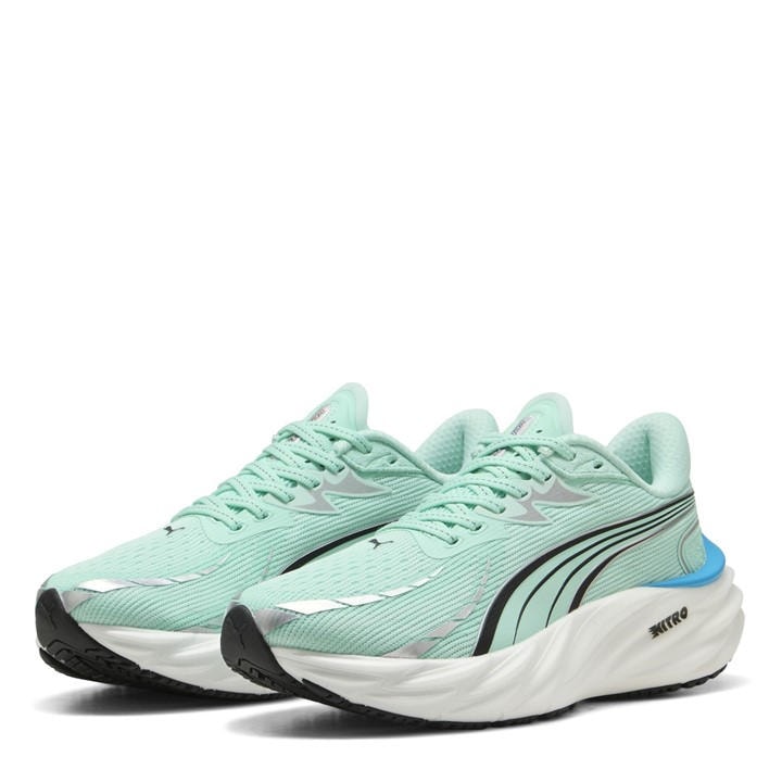 Puma Women's Green Velocity Nitro 4 Everyday Neutral Road Running Shoes in Size 3.5, Sports Direct