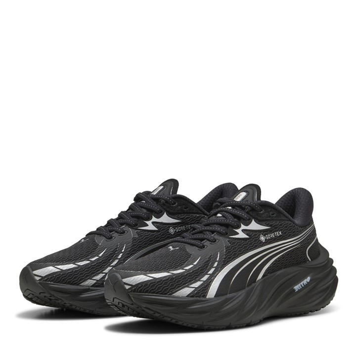 Puma Women's Black Velocity Nitro 4 Gtx Running Shoes in Size 6.5, Sports Direct