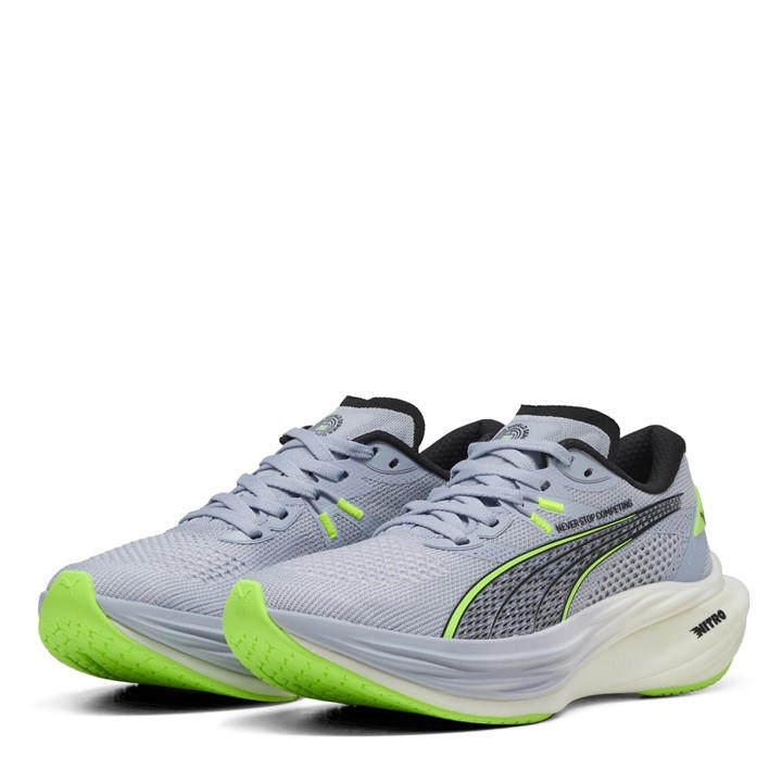 Puma Women's Green Deviate Nitro 3 Hyrox Wns Road Running Shoes in Size 4.5, Sports Direct
