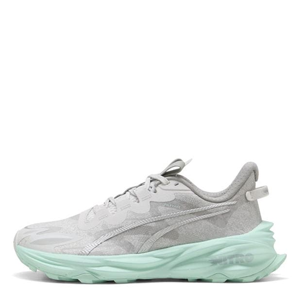 Gray-Mint - Puma - Puma Fast-Trac Nitro 3 Wns Trail Running Shoes Womens