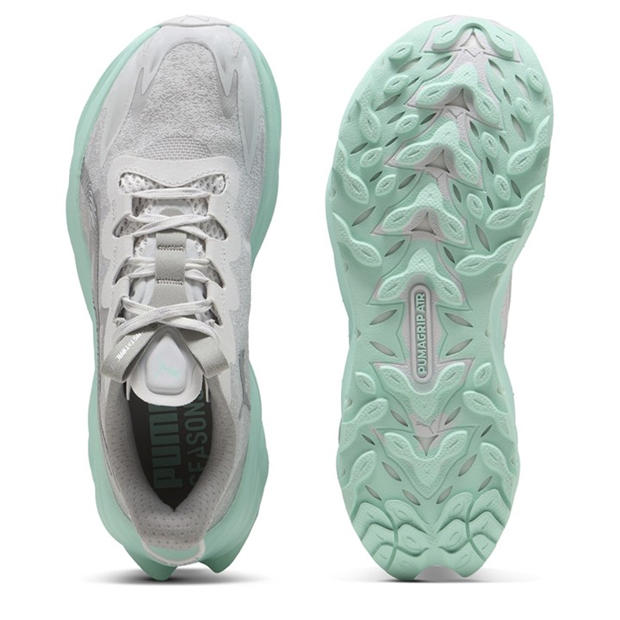 Gray-Mint - Puma - Puma Fast-Trac Nitro 3 Wns Trail Running Shoes Womens