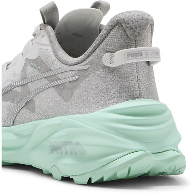 Gray-Mint - Puma - Puma Fast-Trac Nitro 3 Wns Trail Running Shoes Womens