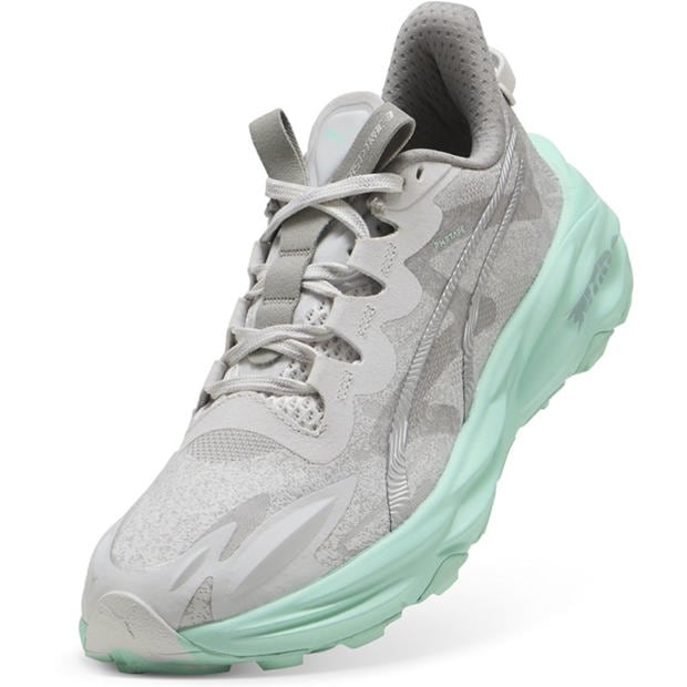 Gray-Mint - Puma - Puma Fast-Trac Nitro 3 Wns Trail Running Shoes Womens