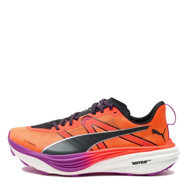 Glowing Red-P - Puma - Men's Deviate Nitro Elite Trail Off-Road Running Shoes