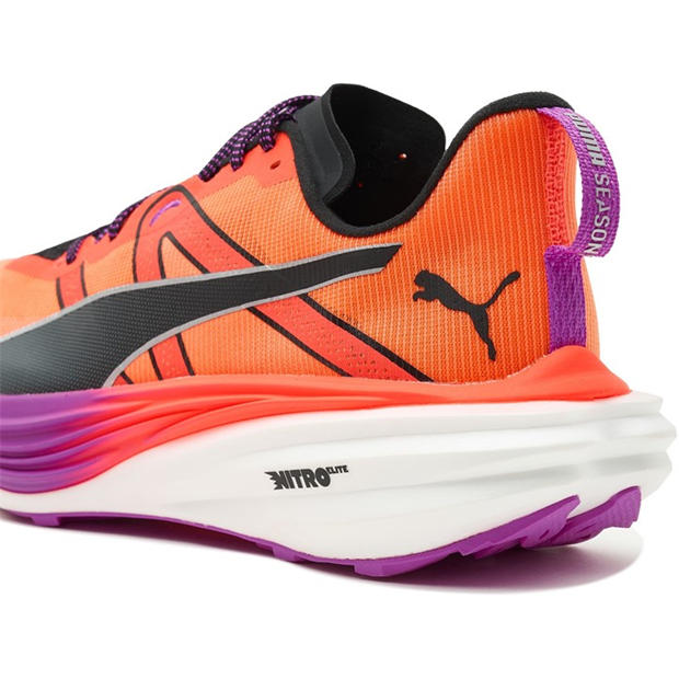 Glowing Red-P - Puma - Men's Deviate Nitro Elite Trail Off-Road Running Shoes