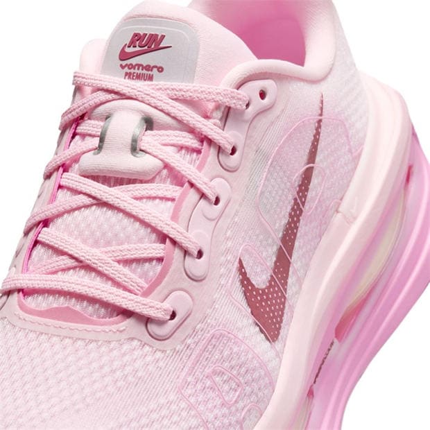 Pink/White - Nike - Vomero Premium Road Running Shoes Womens
