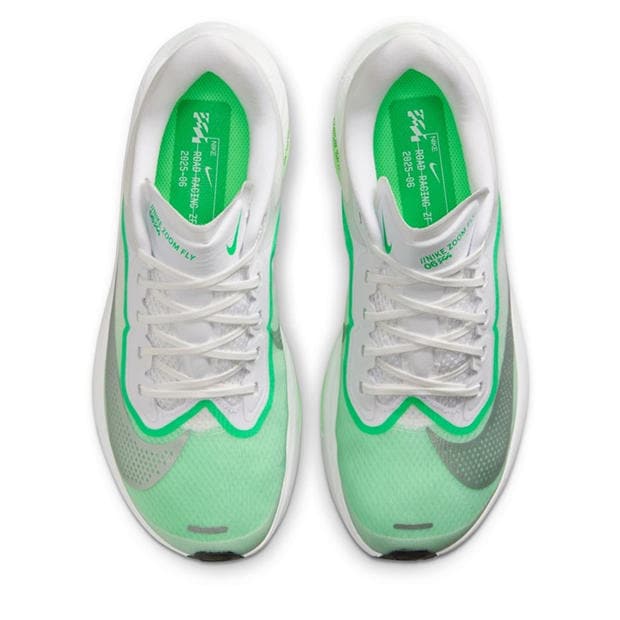 White/Green - Nike - Zoom Fly 6 Road Running Shoes Womens