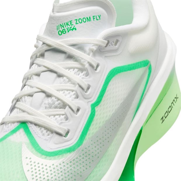 White/Green - Nike - Zoom Fly 6 Road Running Shoes Womens