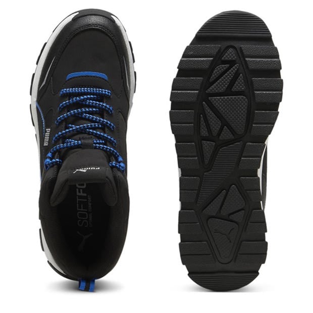 Blk-Hyprlnk Blu - Puma - Puma Evolve Trail Jr Running Shoes Unisex Kids