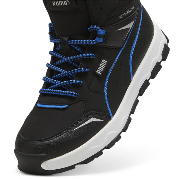 Blk-Hyprlnk Blu - Puma - Puma Evolve Trail Jr Running Shoes Unisex Kids