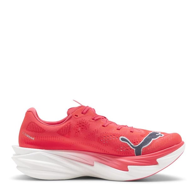 Red/Inky/White - Puma - Womens Deviate Elite 4 Road Running Shoes