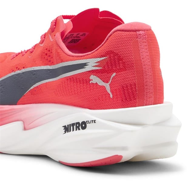 Red/Inky/White - Puma - Womens Deviate Elite 4 Road Running Shoes