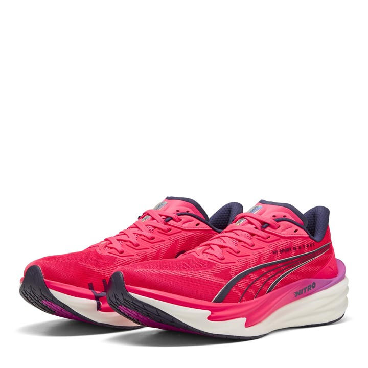 Puma Men's Pink Deviate Nitro 4 Running Shoes in Size 9.5, Sports Direct