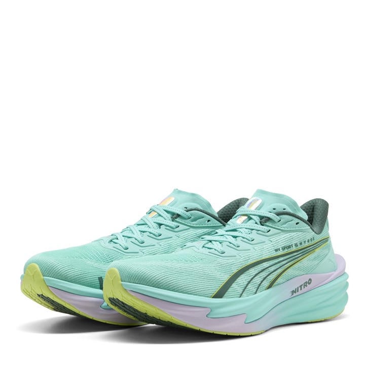 Puma Men's Green Deviate Nitro 4 Running Shoes in Size 7, Sports Direct