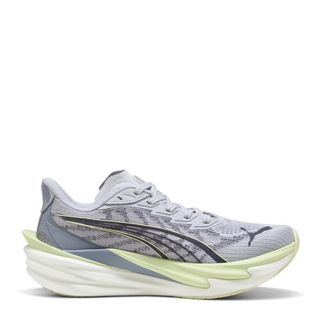 Silver/Green - Puma - Womens Deviate Nitro 4 Running Shoes