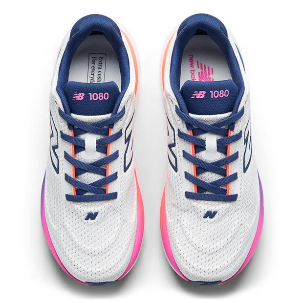 White/Purple - New Balance - NB 1080 v15 Running Shoes Womens