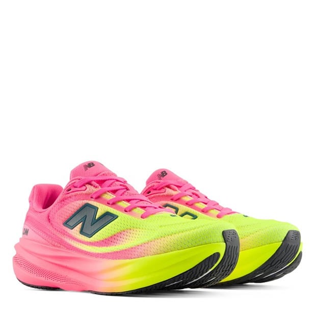 Pink Heat/Green - New Balance - NB 1080 v15 Running Shoes Womens
