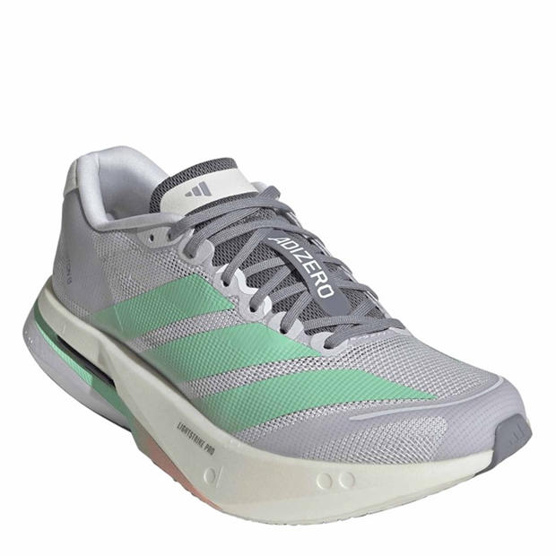 Dash Grey/Mint - adidas - Adizero Boston 13 Road Running Shoes Womens