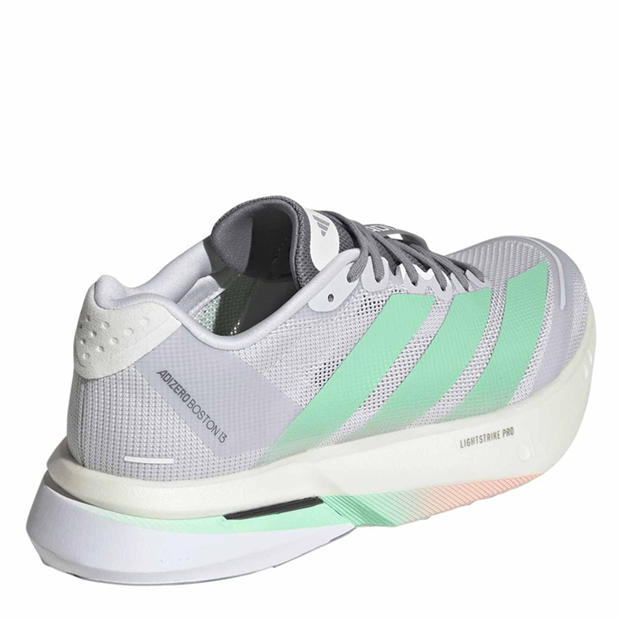Dash Grey/Mint - adidas - Adizero Boston 13 Road Running Shoes Womens