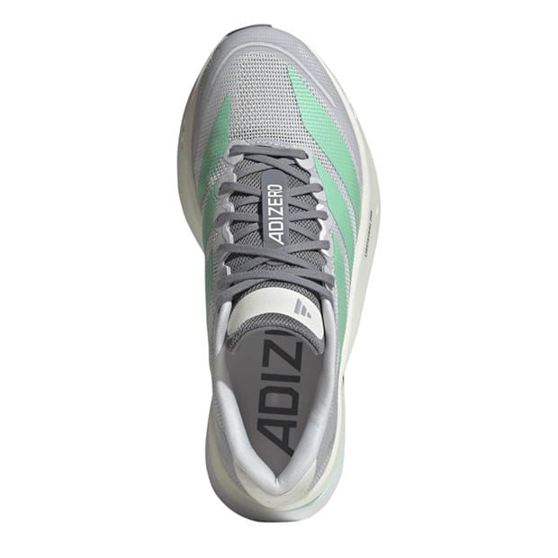 Dash Grey/Mint - adidas - Adizero Boston 13 Road Running Shoes Womens