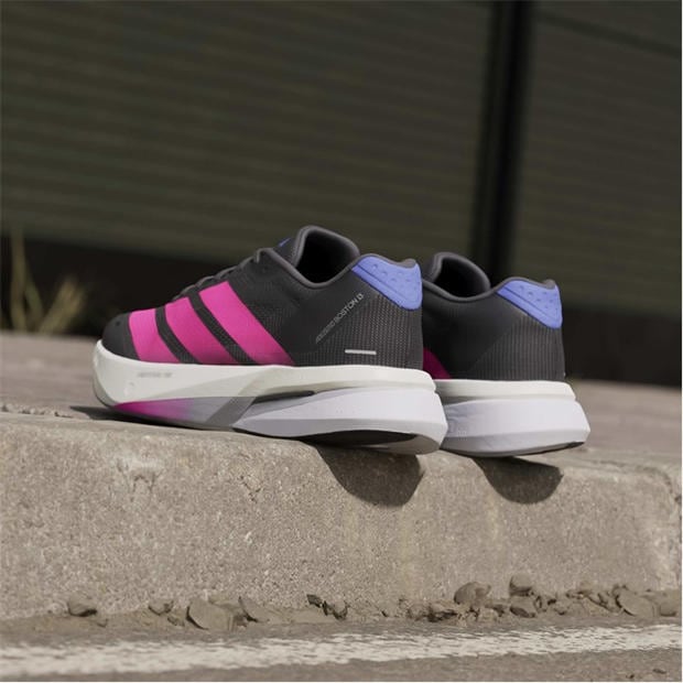 Black/Pink/Blue - adidas - Adizero Boston 13 Road Running Shoes Womens