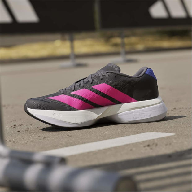 Black/Pink/Blue - adidas - Adizero Boston 13 Road Running Shoes Womens
