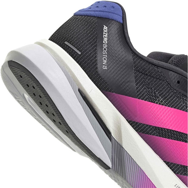 Black/Pink/Blue - adidas - Adizero Boston 13 Road Running Shoes Womens