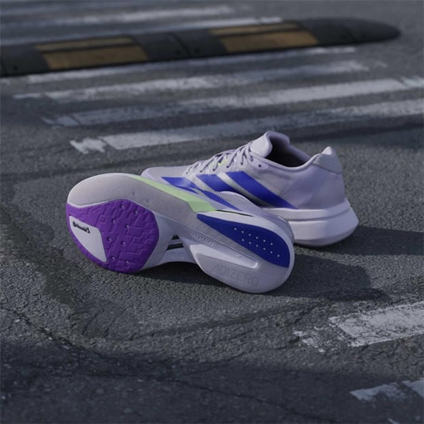 Purpl Tnt/Grn - adidas - Adizero Boston 13 Road Running Shoes Womens