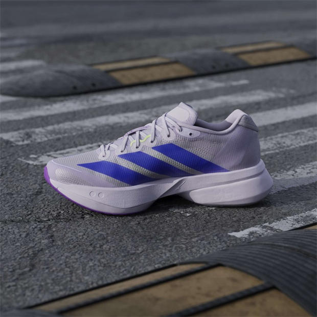Purpl Tnt/Grn - adidas - Adizero Boston 13 Road Running Shoes Womens