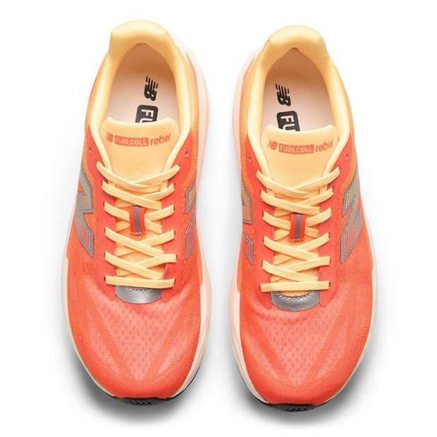 Tangerin Ht/Slv - New Balance - NB FuelCell Rebel v5 Running Shoes Mens