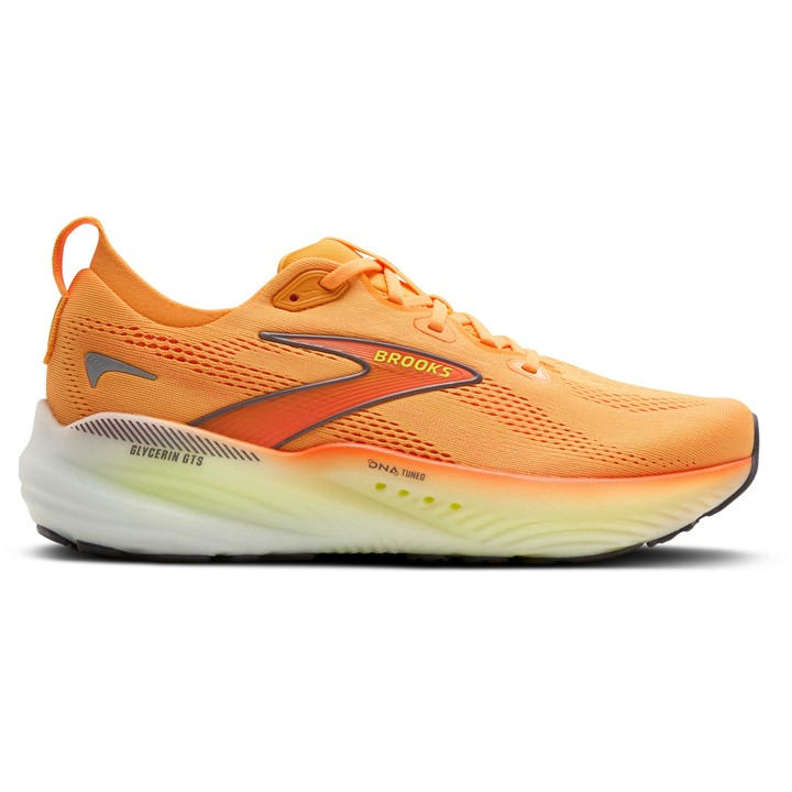 Brooks Men's Orange Glycerin 22 Everyday Stable Road Running Shoes in Size 8, Sports Direct