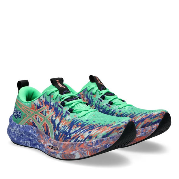 Green/Cobalt - Asics - Noosa Tri 16 Road Running Shoes Mens