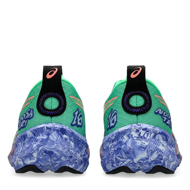 Green/Cobalt - Asics - Noosa Tri 16 Road Running Shoes Mens