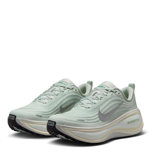 Silver/Green - Nike - Vomero Plus Running Shoes Womens
