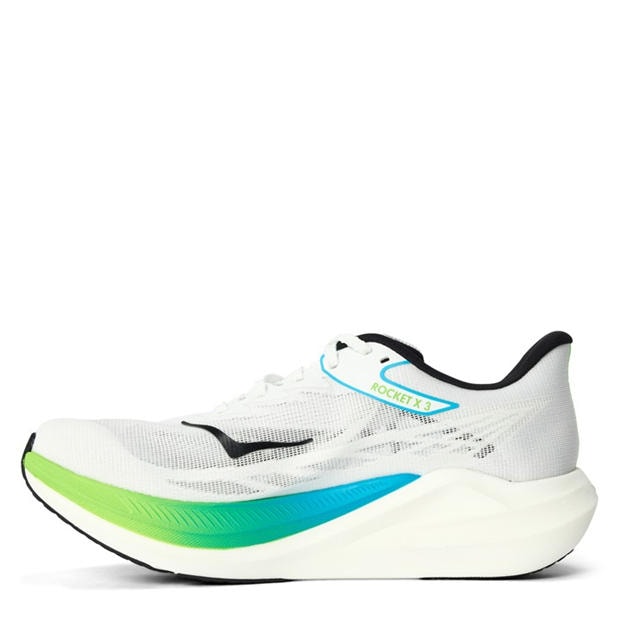 Frost/Lime - Hoka - Men's Rocket X 3 Road Running Shoes