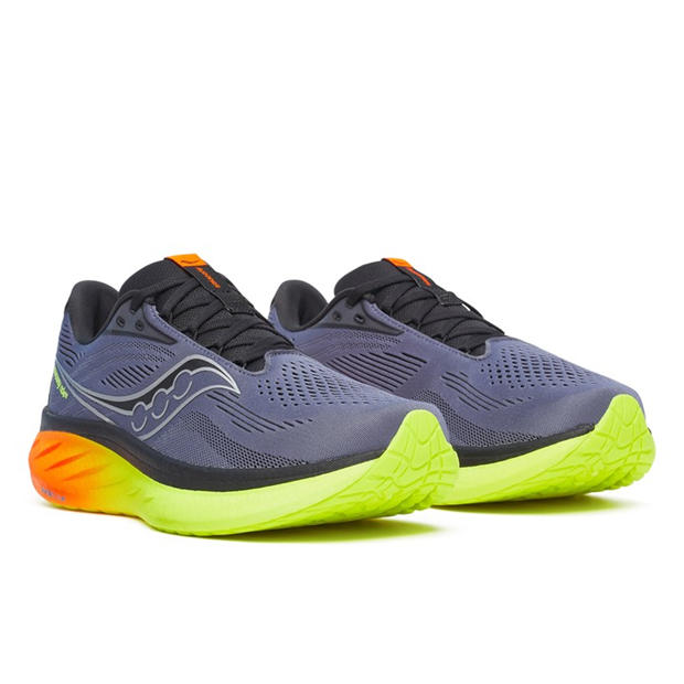 Shadow/Vizi - Saucony - Men's Ride 18 Everyday Neutral Road Running Shoes