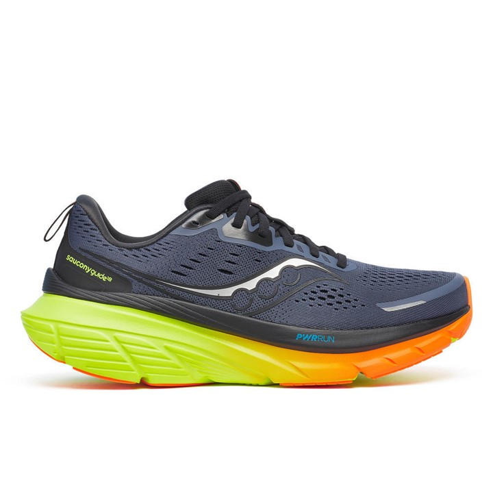 Saucony Men's Blue Guide 18 Running Shoes in Size 7, Sports Direct