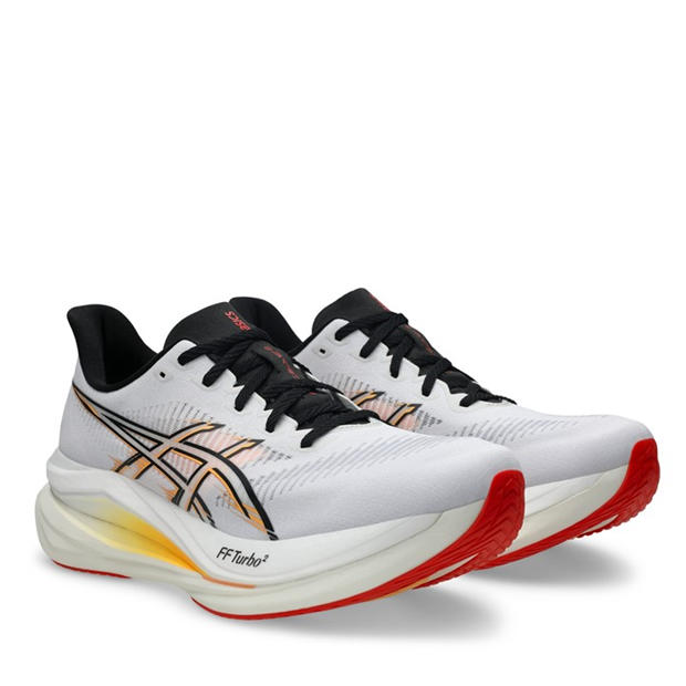 White/Orange - Asics - Men's Sonicblast 2 Road Running Shoes