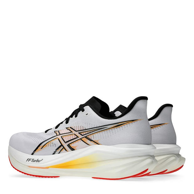 White/Orange - Asics - Men's Sonicblast 2 Road Running Shoes