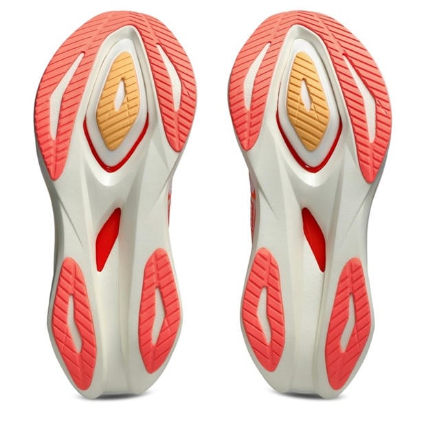 White/Sun Coral - Asics - Women's Sonicblast 2 Road Running Shoes