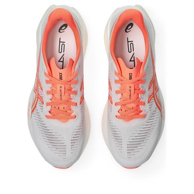 White/Sun Coral - Asics - Women's Sonicblast 2 Road Running Shoes